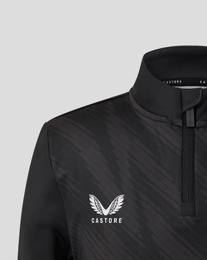 Leicester Tigers Junior 25/26 Training Quarter Zip - Black