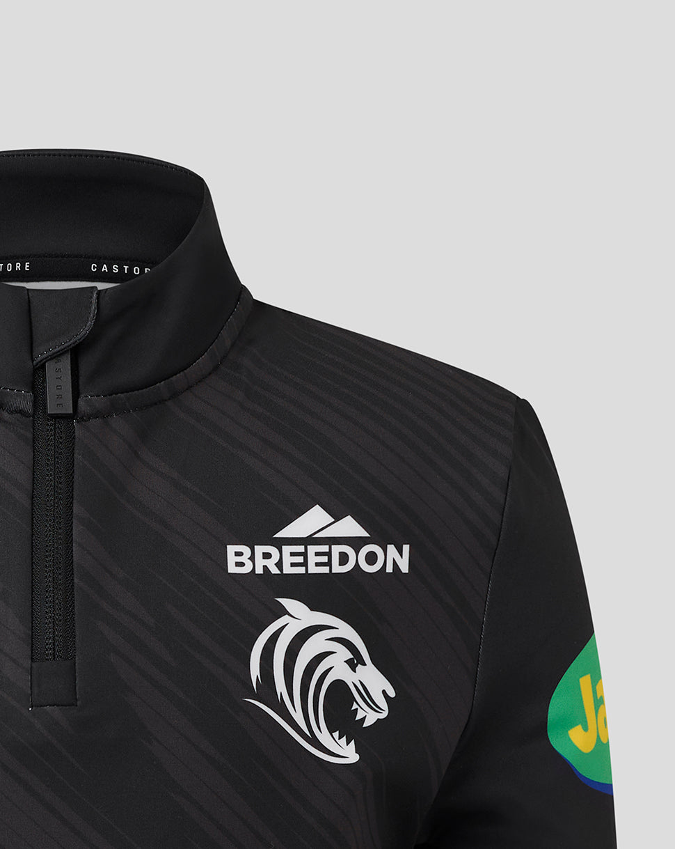 Leicester Tigers Junior 25/26 Training Quarter Zip - Black - Black