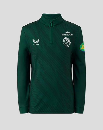 Leicester Tigers Junior 25/26 Training Quarter Zip - Dark Green