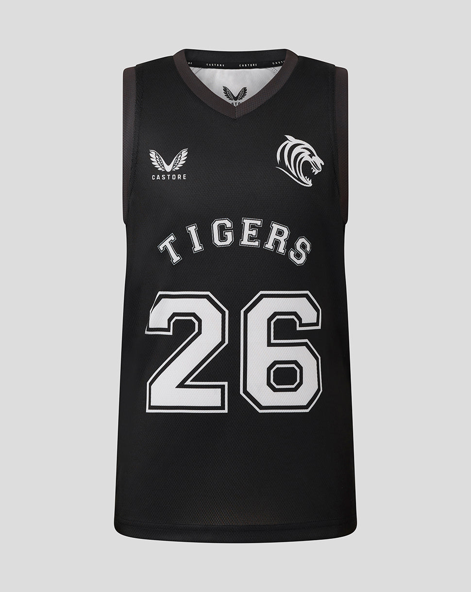 Leicester Tigers Junior  25/26 Training Basketball Vest  - Caviar