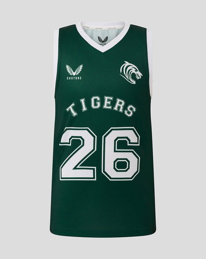 Leicester Tigers Junior 25/26 Training Basketball Vest  - Botanical