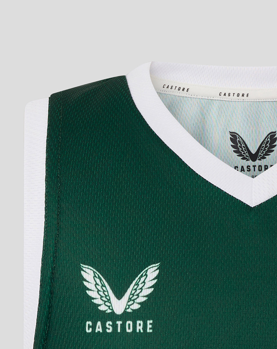Leicester Tigers Junior 25/26 Training Basketball Vest  - Botanical