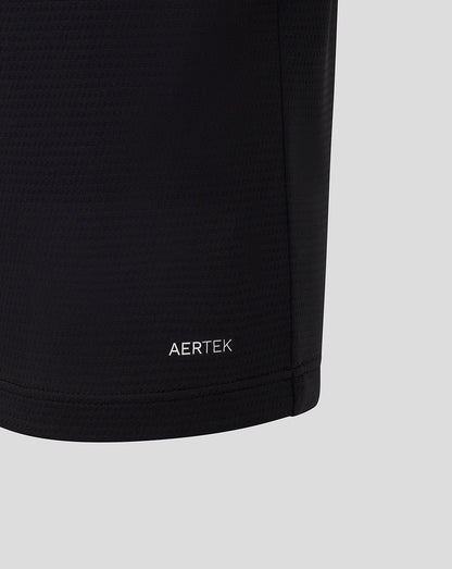 Black fabric with 'AERTEK' branding on a light gray background