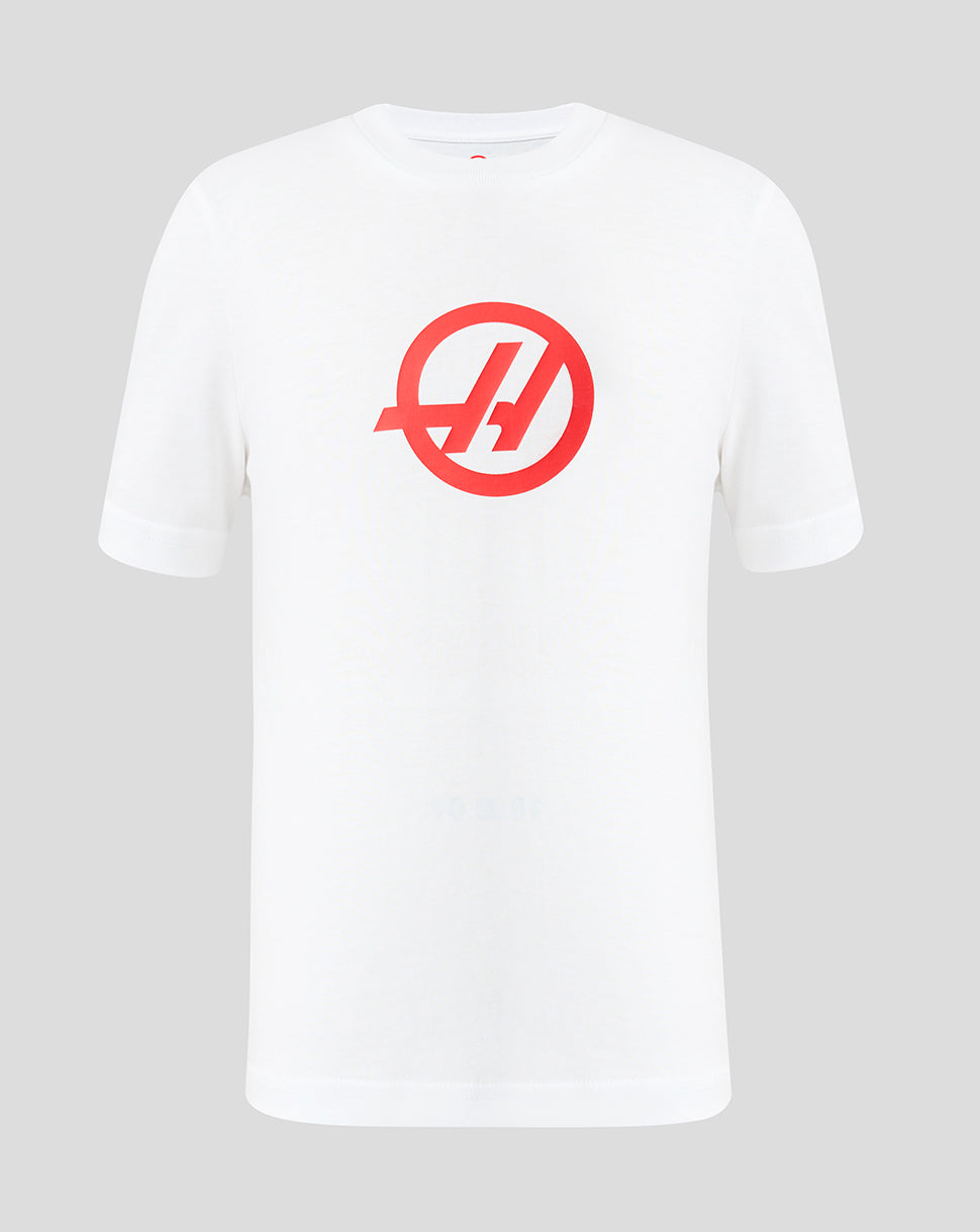Official Haas Team Junior Regular Fit T-Shirt - White - White