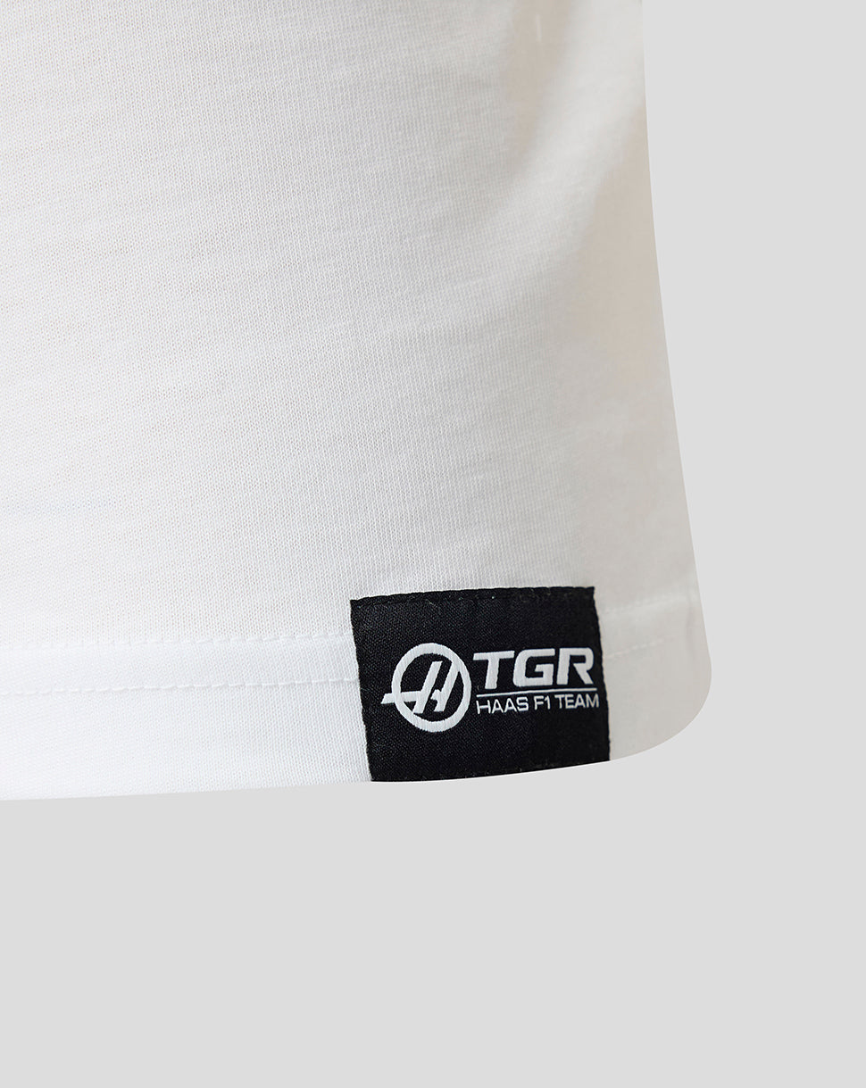 Official Haas Team Junior Regular Fit T-Shirt - White - White