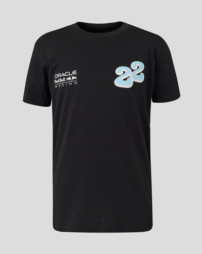 Oracle Red Bull Racing Junior Yuki Tsunoda Wave Graphic T-Shirt - Caviar