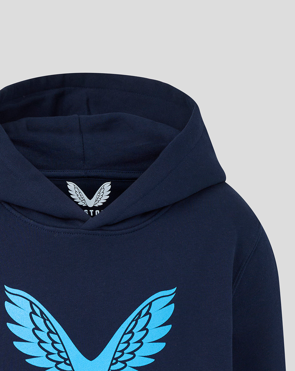 Yorkshire Cricket Junior 26/27 Hoodie - Navy - French Navy