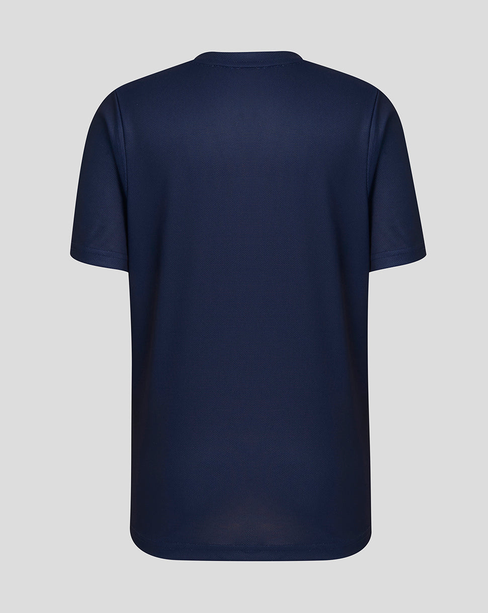 Lancashire Cricket Junior 26/27 Short Sleeve Performance T-Shirt - Peacoat - Peacoat