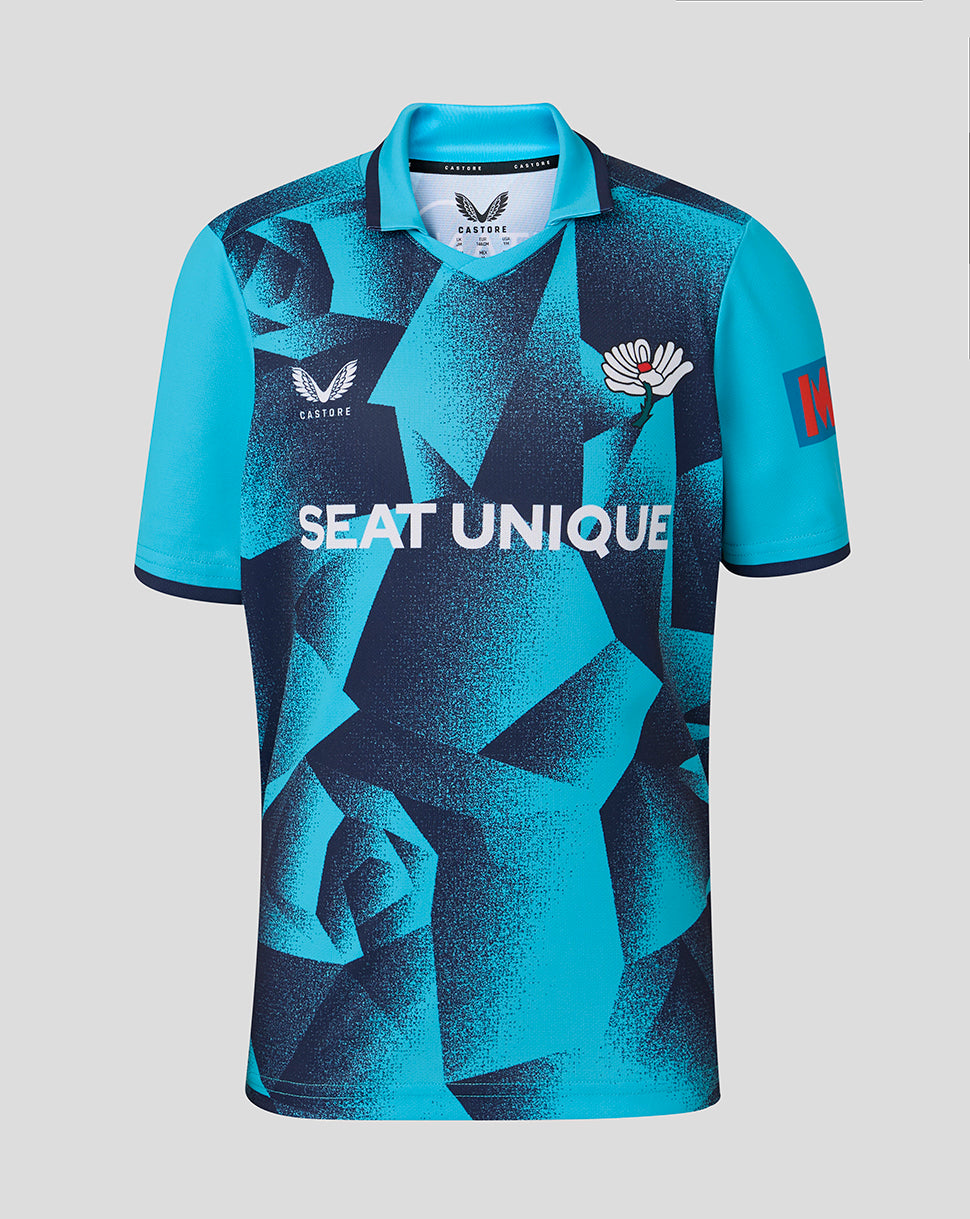 Yorkshire Cricket Junior 26/27 ODI Short Sleeve Jersey - Aquarius - Aquarius