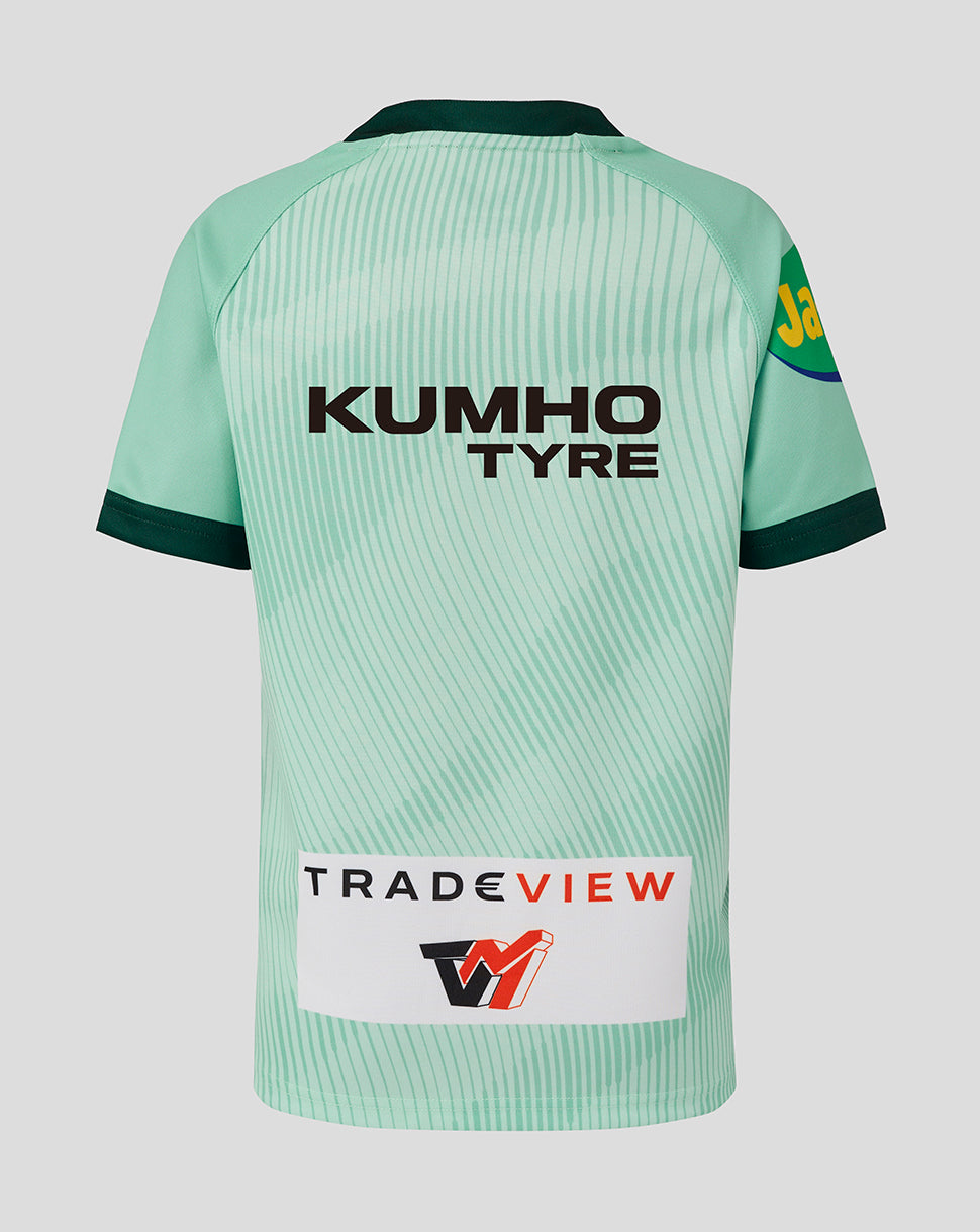Leicester Tigers Junior 25/26 Pro Away Shirt - Green/Green