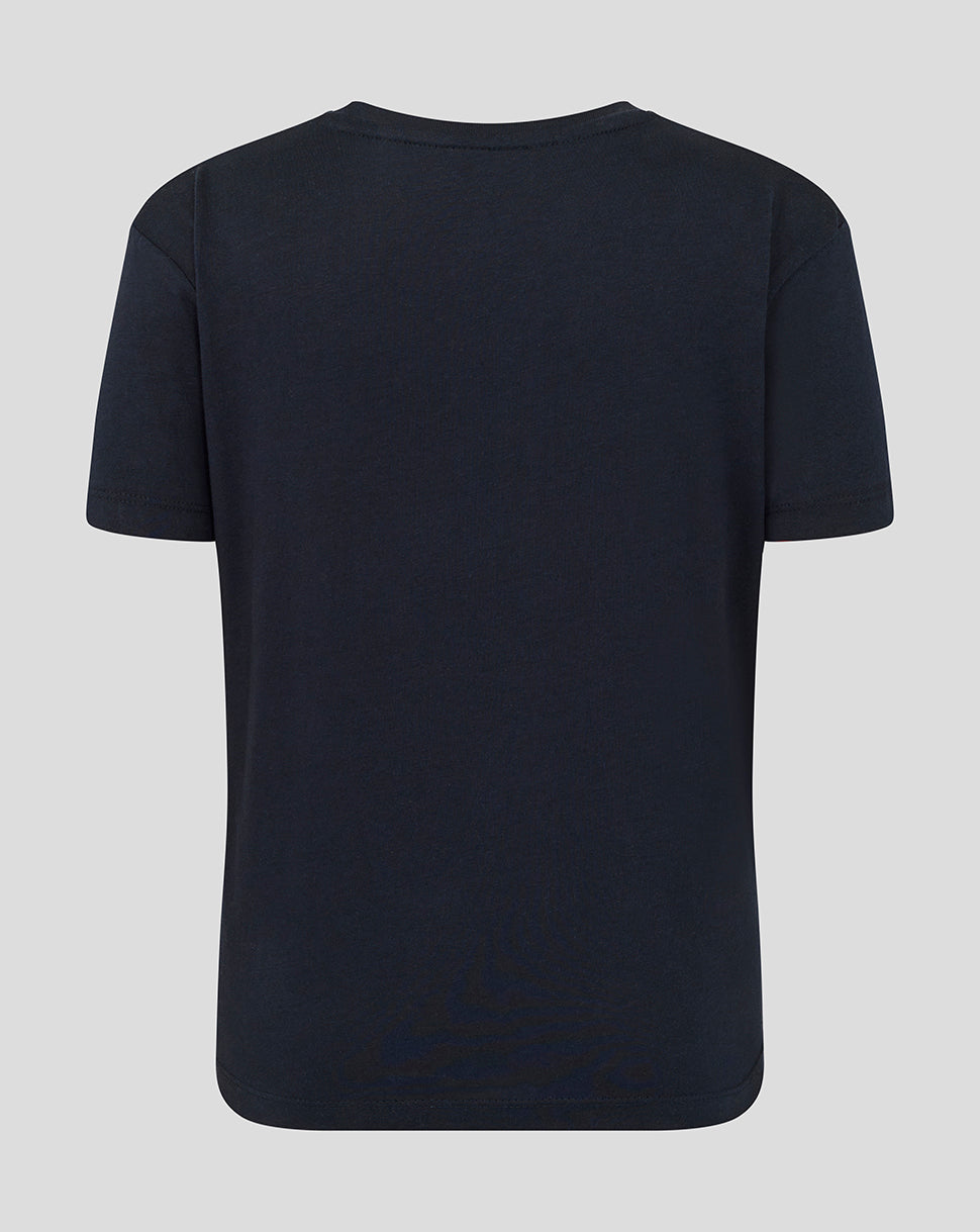 Leicester Tigers Junior 25/26 Varsity Short Sleeve T-Shirt - Navy