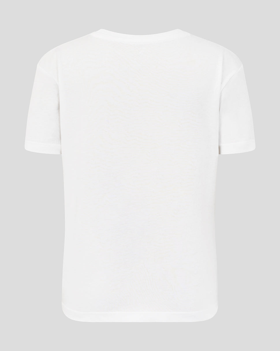 Leicester Tigers Junior 25/26 Varsity Short Sleeve T-Shirt - White