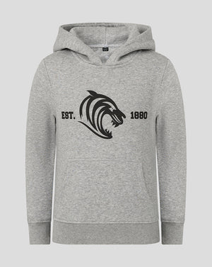 Leicester Tigers Junior 25/26 Varsity 1880 Hoodie - Grey