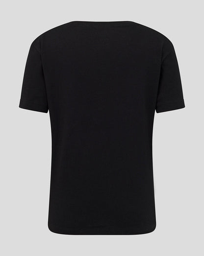Leicester Tigers Junior 25/26 Varsity 1880 Short Sleeve T-Shirt - Black