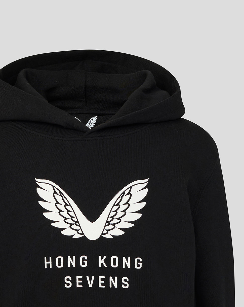Hong Kong China Rugby Junior 2026 HK7s Big Wings Hoodie - Black
