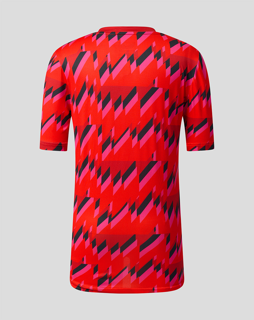 Welsh Fire The Hundred Junior 2026 Short Sleeve Training T-Shirt - Red