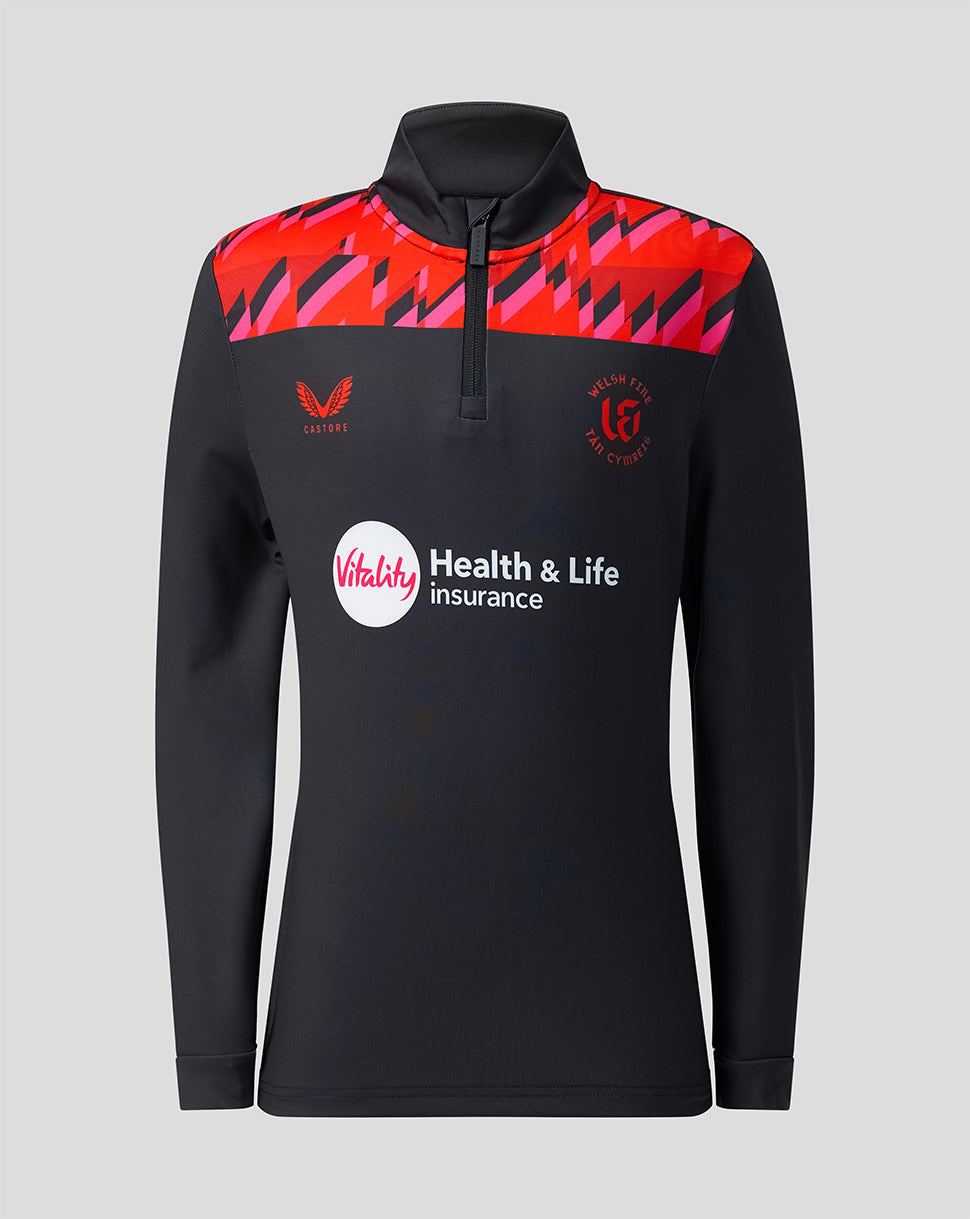 Welsh Fire The Hundred Junior 2026 Performance Quarter-Zip Top