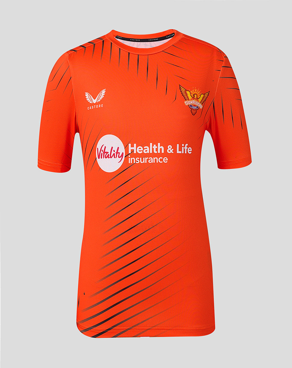 Juniors Sunrisers Leeds The Hundred Short Sleeve Training T-Shirt 2026 - Orange
