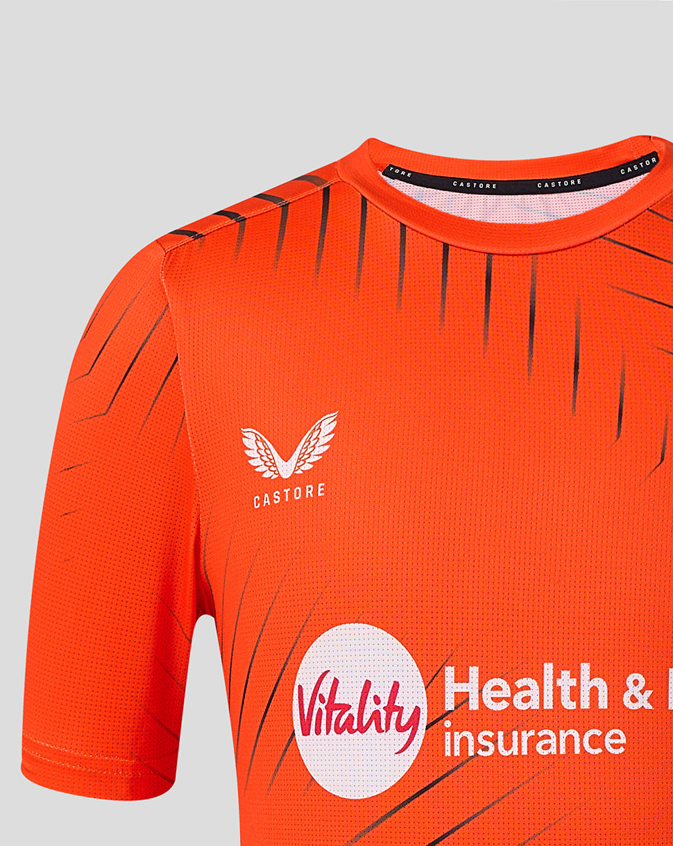 Juniors Sunrisers Leeds The Hundred Short Sleeve Training T-Shirt 2026 - Orange