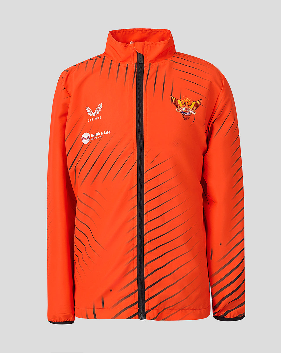 Juniors Sunrisers Leeds The Hundred Woven Pre Match Jacket 2026 - Orange