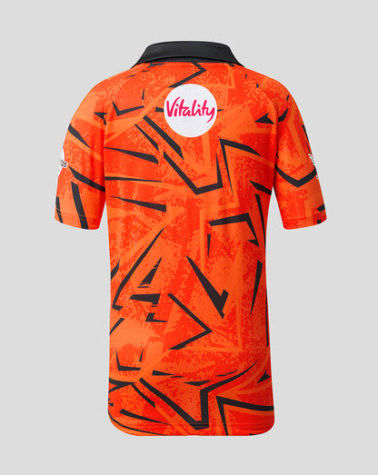Juniors Sunrisers Leeds The Hundred Short Sleeve Stretch Round Neck Jersey 2026