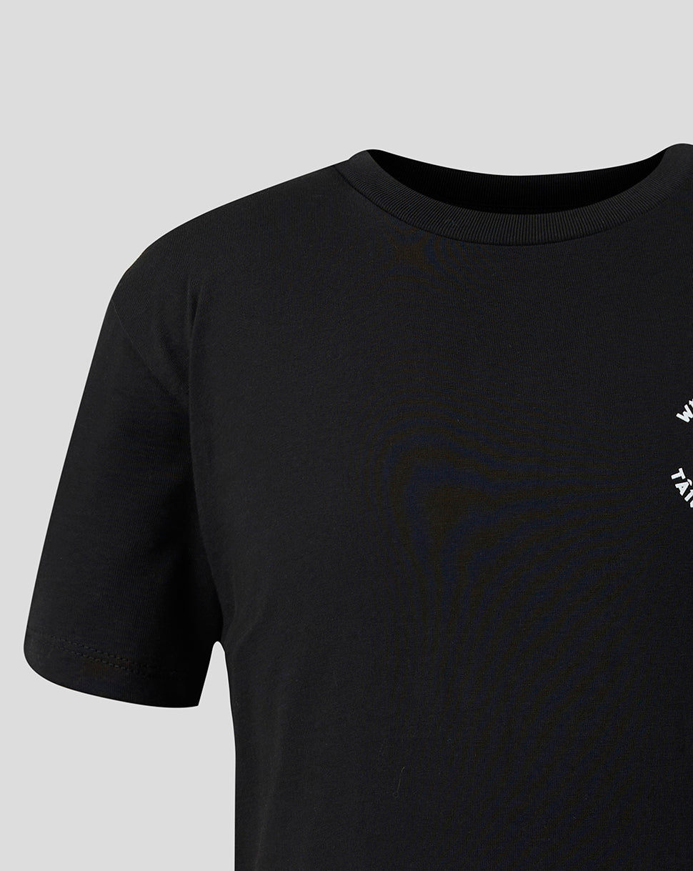 Juniors Welsh Fire Fuel The Fire T-Shirt Black