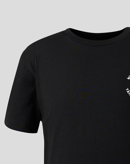 Juniors Welsh Fire Fuel The Fire T-Shirt Black