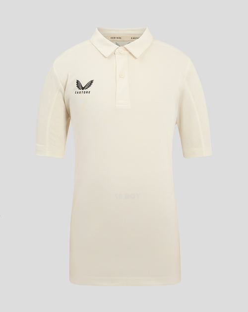 Junior Cricket Playing Shirt - Cannoli Cream