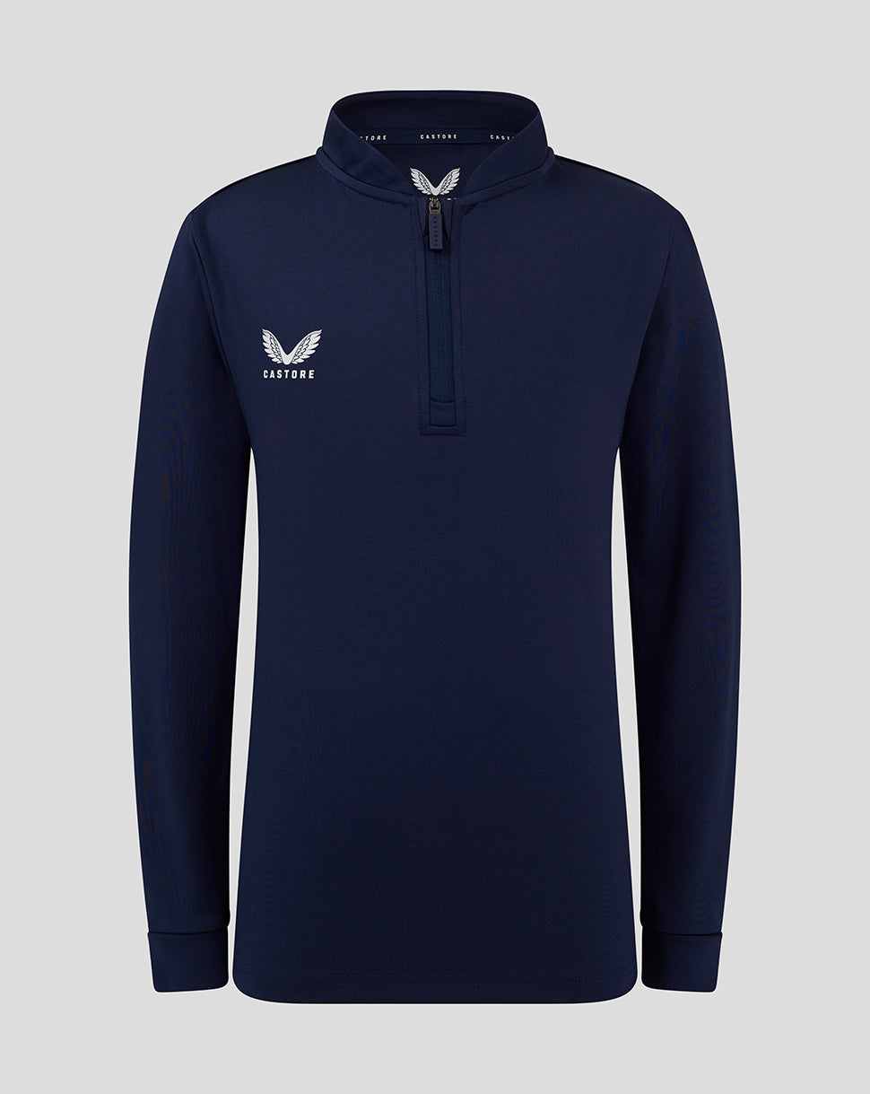 Bomber Neck 1/4 Zip - Peacoat