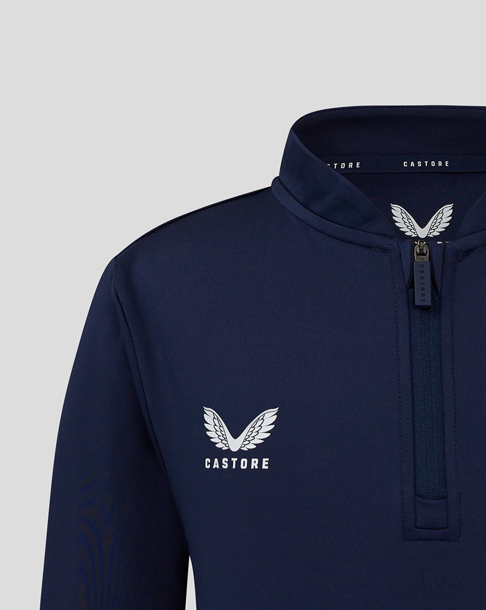 Bomber Neck 1/4 Zip - Peacoat