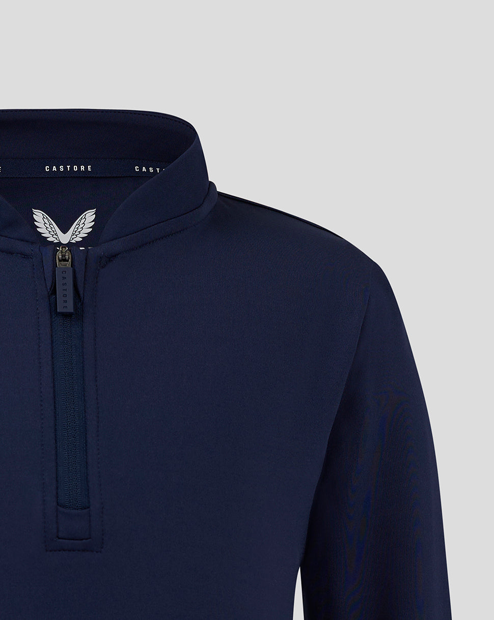 Bomber Neck 1/4 Zip - Peacoat