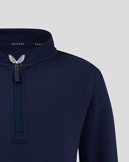 Bomber Neck 1/4 Zip - Peacoat