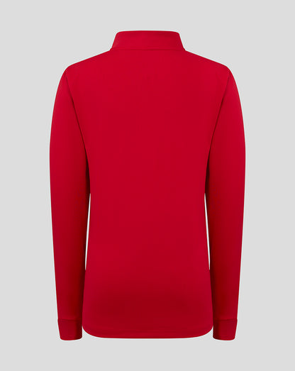 Bomber Neck 1/4 Zip - True Red
