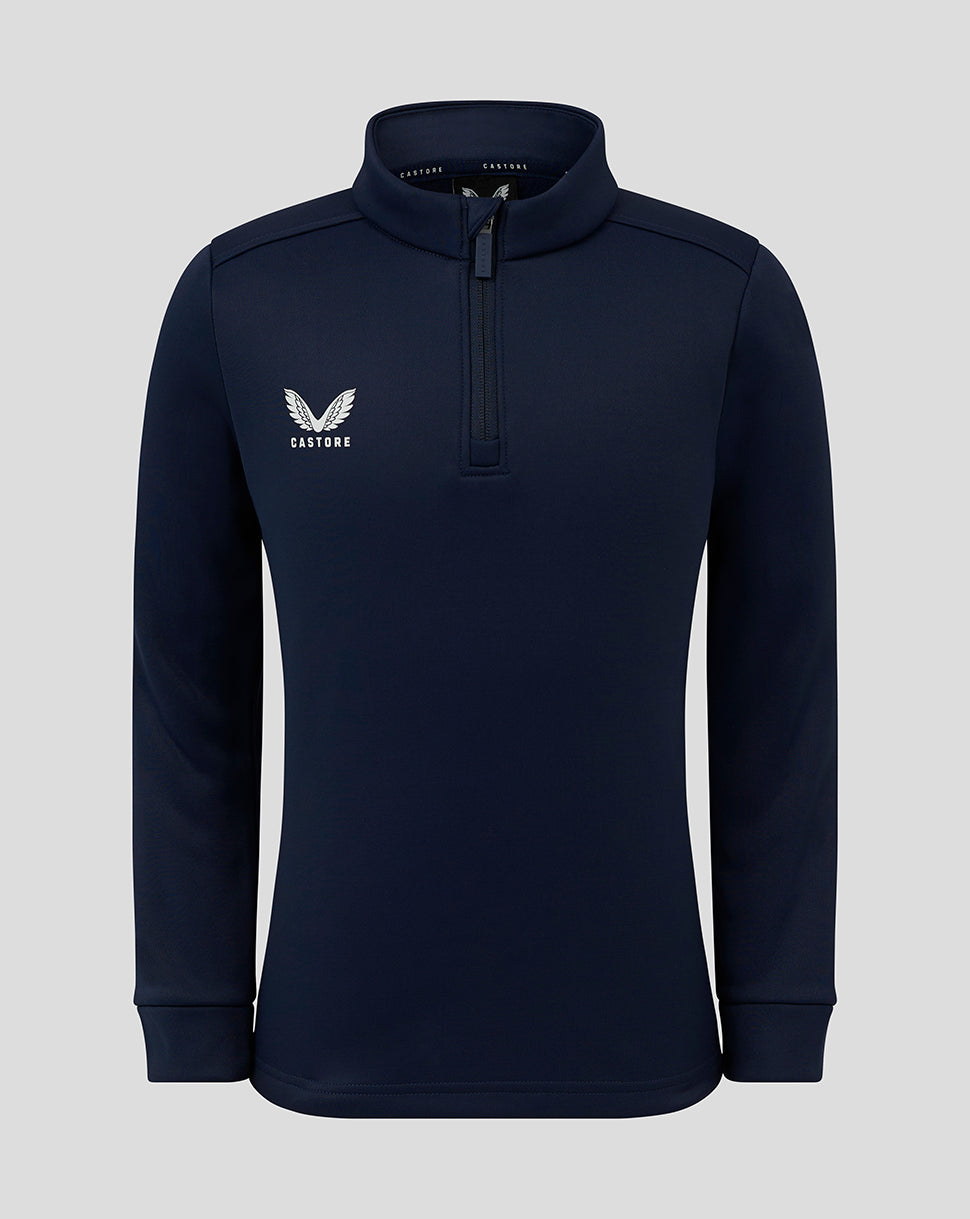 Junior Fleece Lined 1/4 Zip - Peacoat