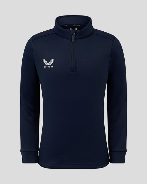 Junior Fleece Lined 1/4 Zip - Peacoat