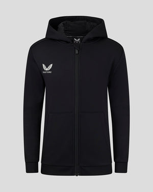 Junior Full Zip Brushback Hoodie - Caviar