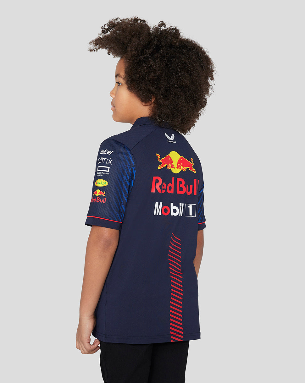 Junior Oracle Red Bull Racing Short Sleeve Polo Shirt - Night Sky - Night Sky