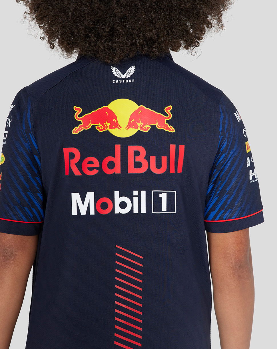 Junior Oracle Red Bull Racing Short Sleeve Polo Shirt - Night Sky - Night Sky