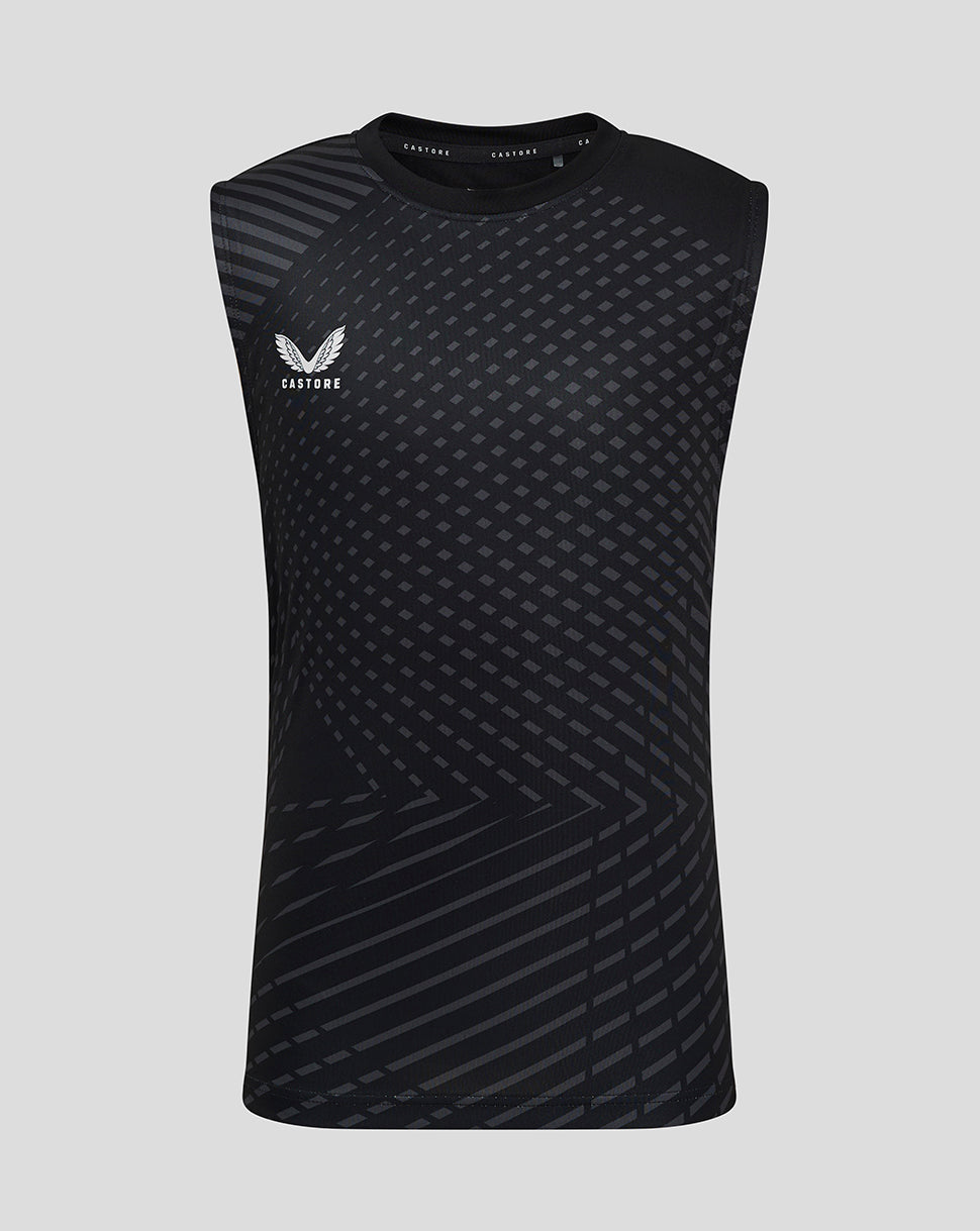 Geometric Printed ss Training Tee - Caviar/Phantom