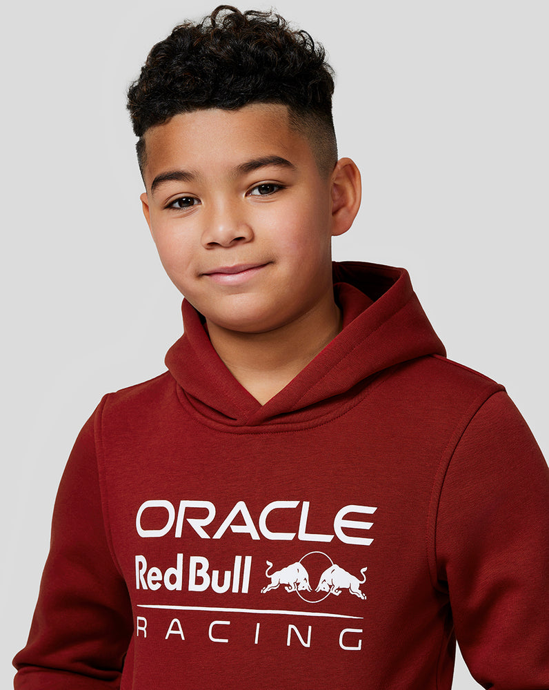 Oracle Red Bull Racing Juniors Core Overhead Hoodie - Mono Logo - Winery
