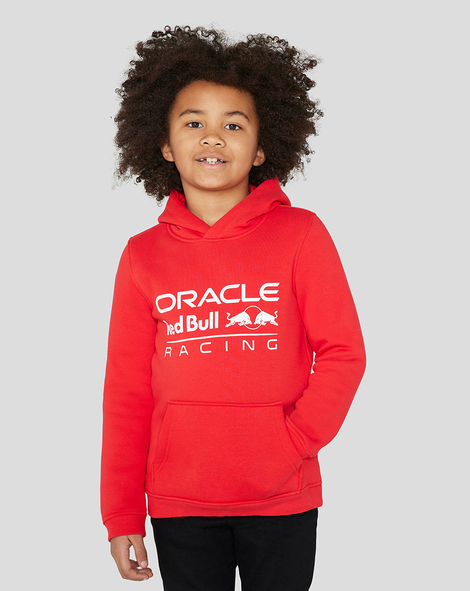 Junior Oracle Red Bull Racing Core Overhead Hoodie - Flame Scarlet - Flame Scarlet