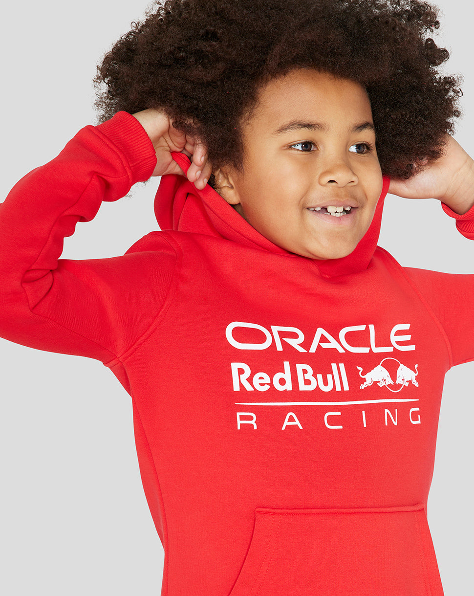 Junior Oracle Red Bull Racing Core Overhead Hoodie - Flame Scarlet - Flame Scarlet