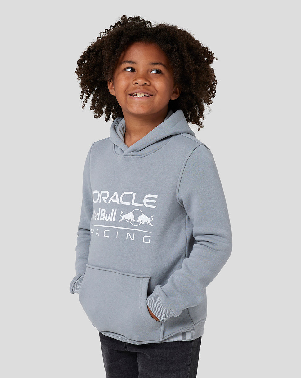 Oracle Red Bull Racing Junior Core Overhead Hoodie - Grey - Grey