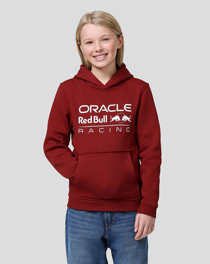 Oracle Red Bull Racing Juniors Core Overhead Hoodie - Mono Logo - Winery