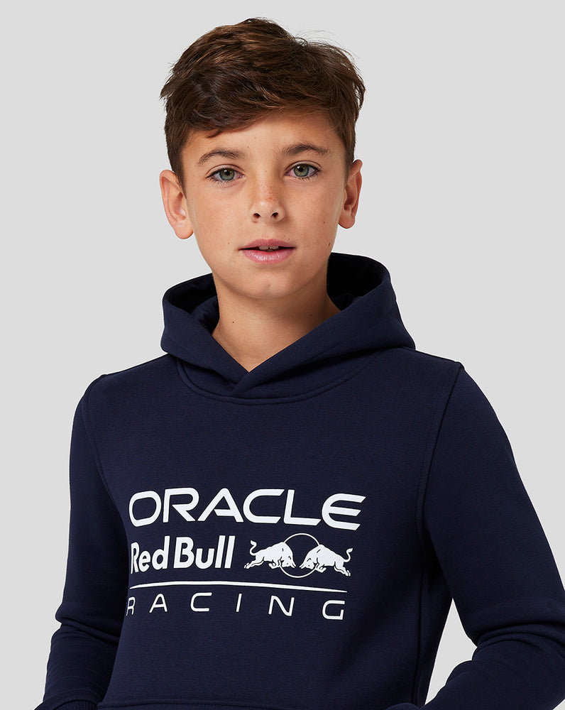 Junior Oracle Red Bull Racing Core Overhead Hoodie - Night Sky