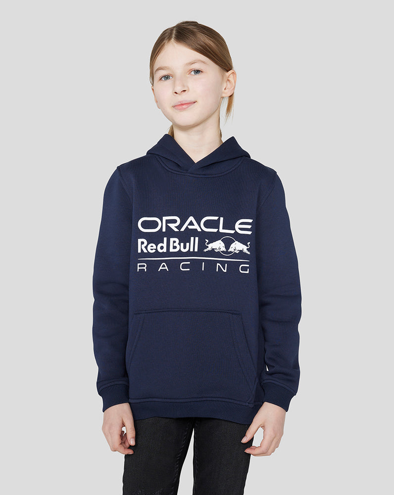 Junior Oracle Red Bull Racing Core Overhead Hoodie - Night Sky