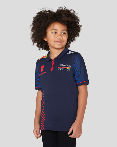 Oracle Red Bull Racing Junior ss Polo Shirt Driver Max Verstappen - Night Sky