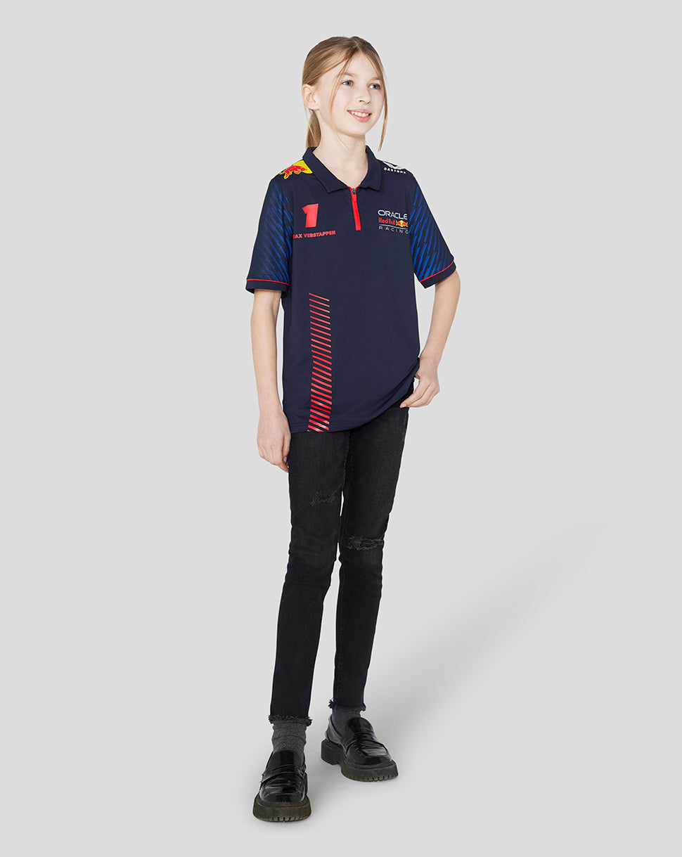 Oracle Red Bull Racing Junior ss Polo Shirt Driver Max Verstappen - Night Sky - Night Sky