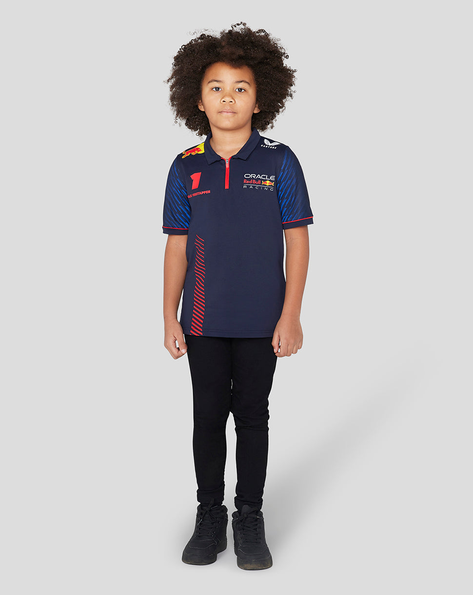 Oracle Red Bull Racing Junior ss Polo Shirt Driver Max Verstappen - Night Sky - Night Sky