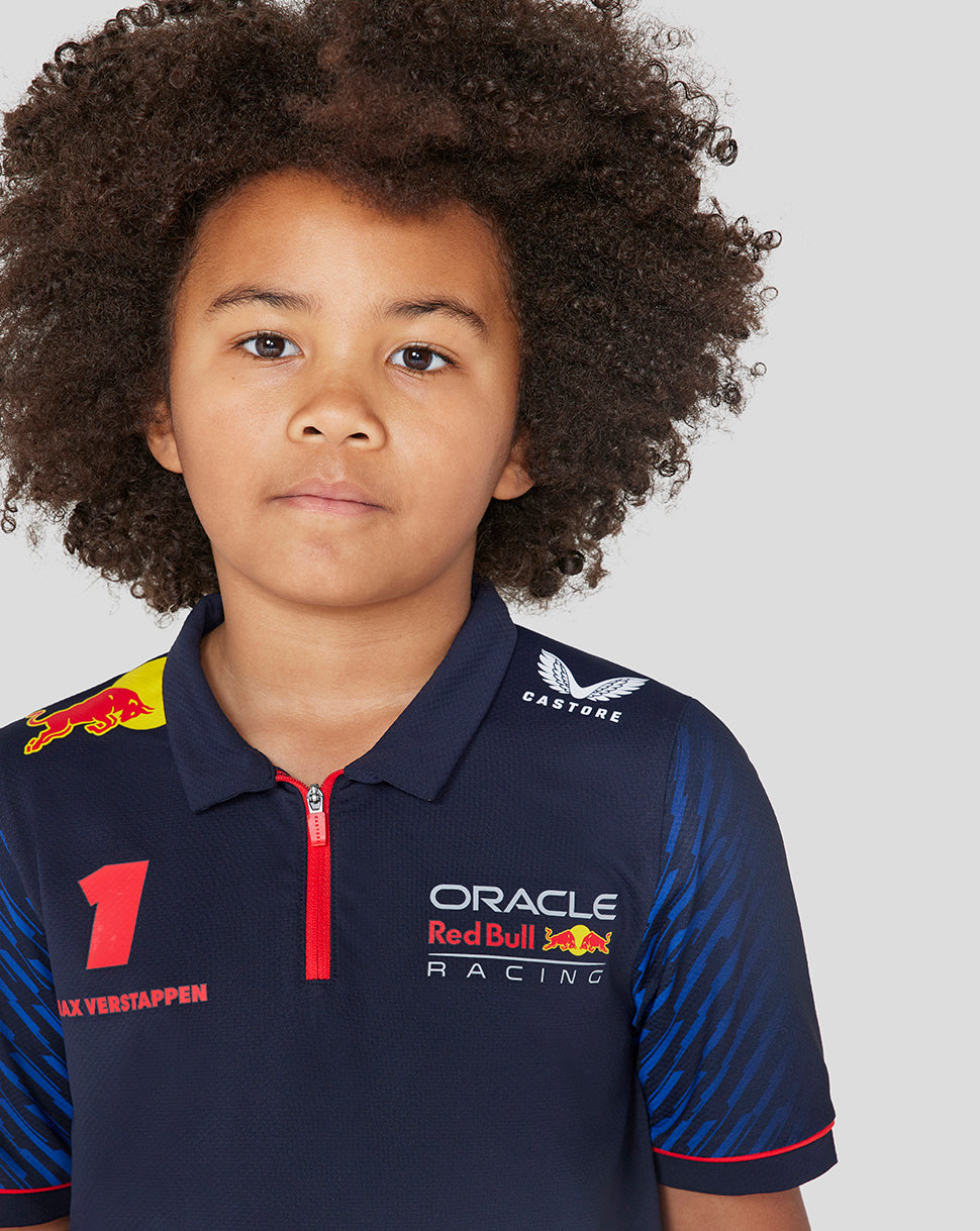 Oracle Red Bull Racing Junior ss Polo Shirt Driver Max Verstappen - Night Sky - Night Sky